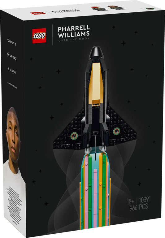 LEGO Icons Über dem Mond mit Pharrell Williams