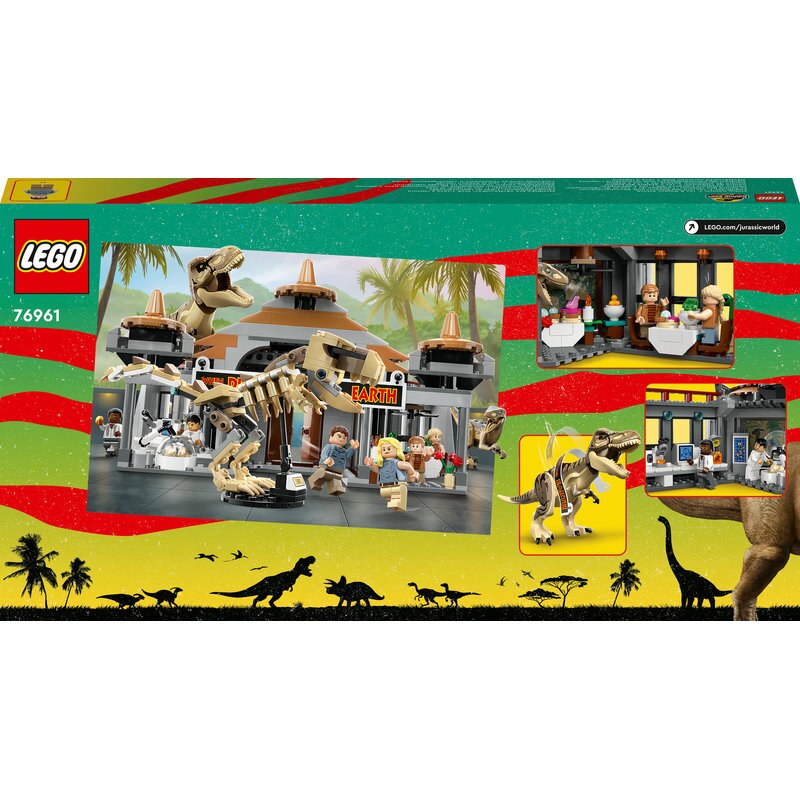 LEGO Jurassic World Angriff des T. rex und des Raptors aufs Besucherzentrum