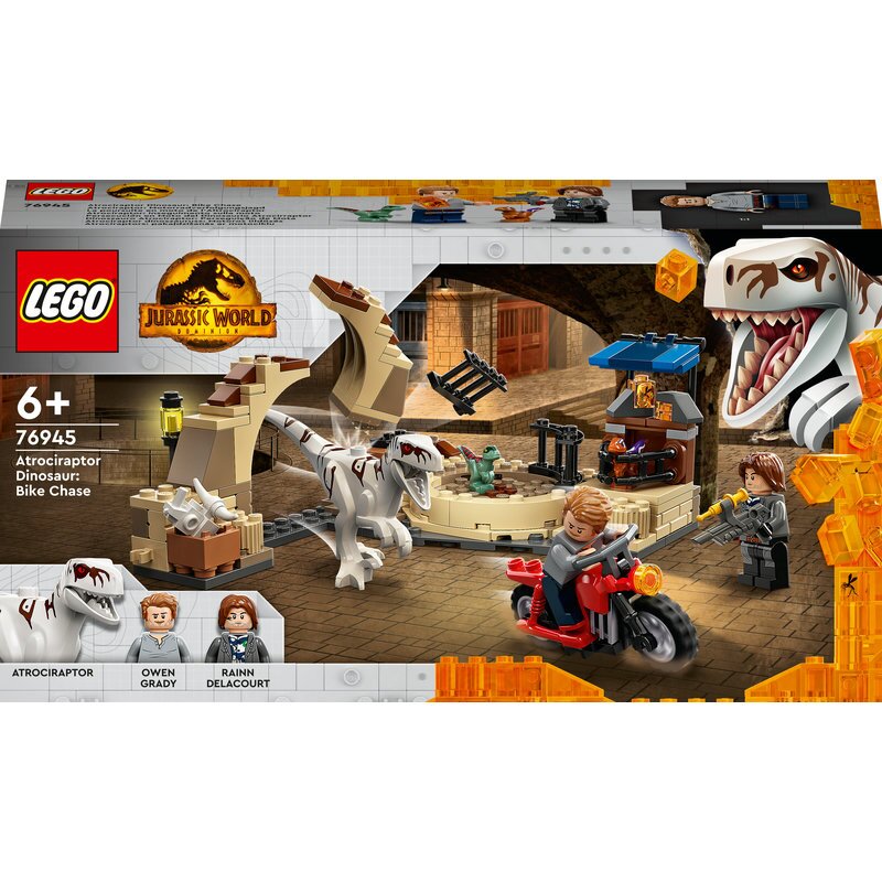 LEGO Jurassic World Atrociraptor: Motorradverfolgungsjagd