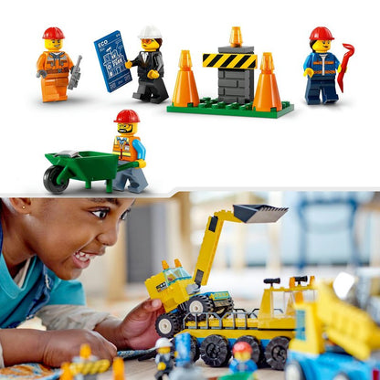 LEGO City Baufahrzeuge und Kran mit Abrissbirne