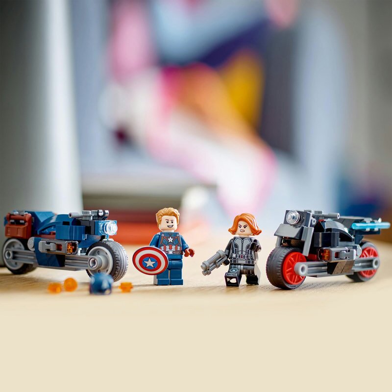 LEGO Marvel Black Widows & Captain Americas Motorräder