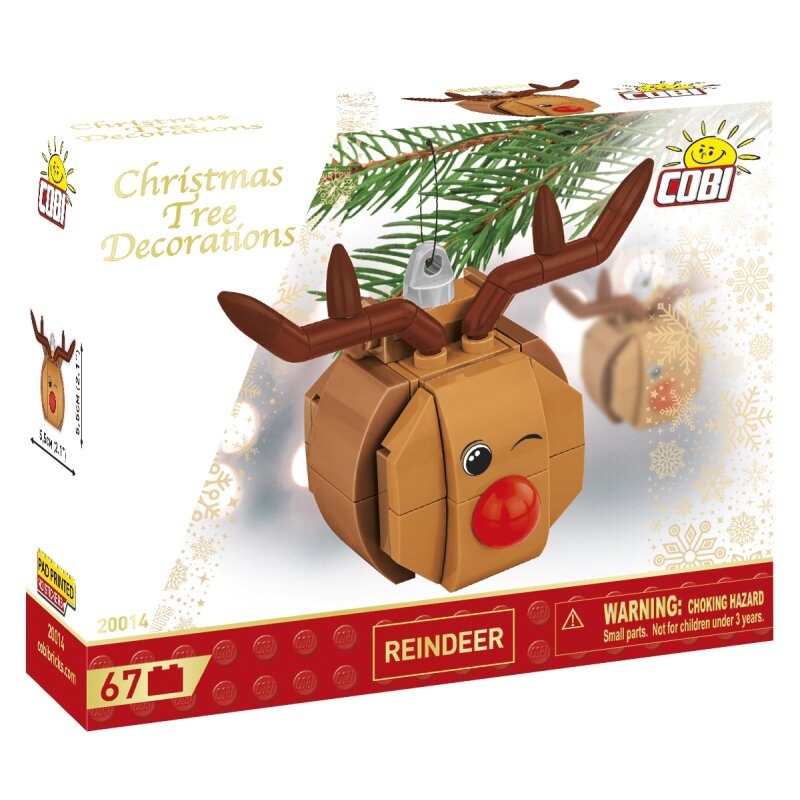 COBI Holidays Christbaumschmuck - Rentier mit der roten Nase