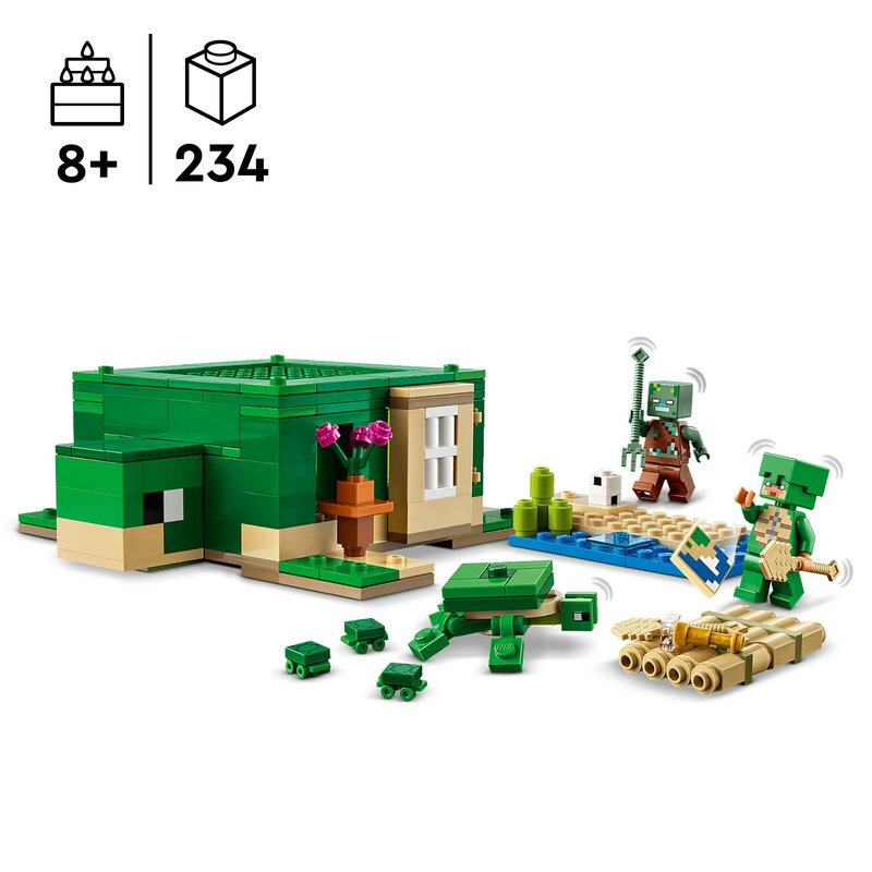 LEGO Minecraft Das Schildkrötenstrandhaus