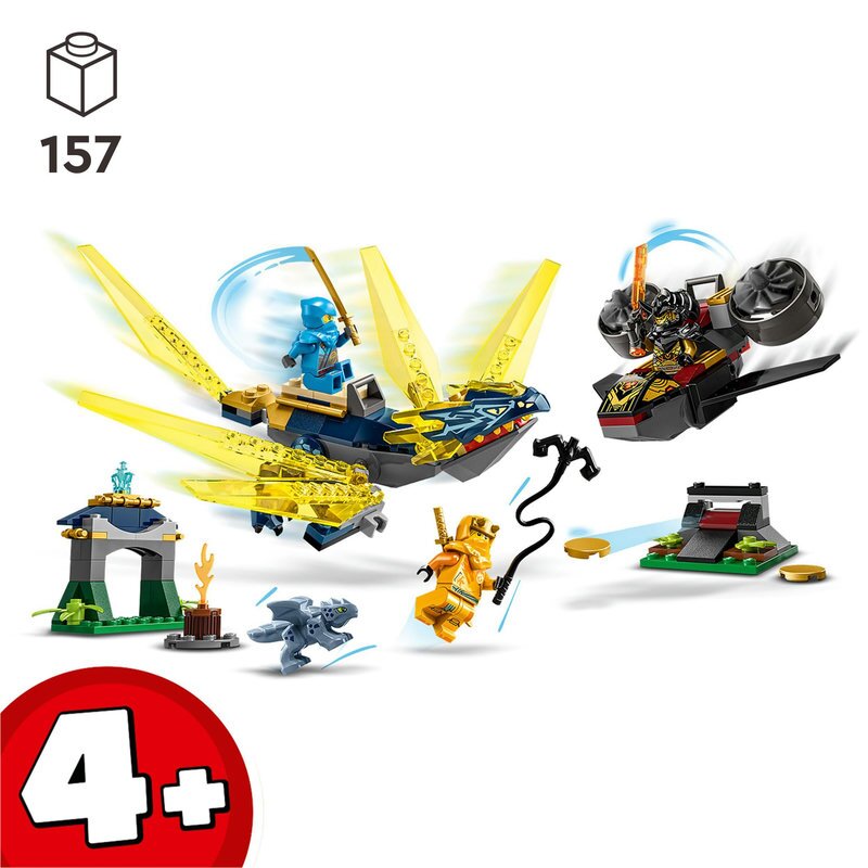 LEGO Ninjago Duell zwischen Nya und Arins Babydrachen