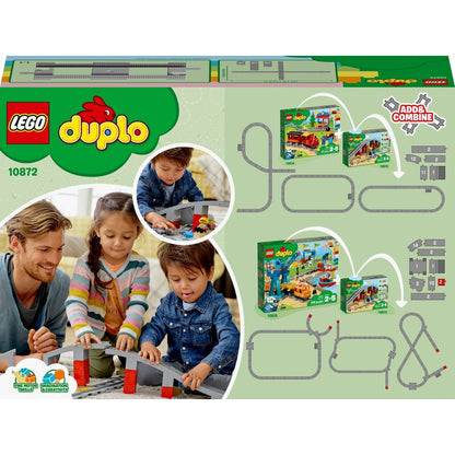 LEGO DUPLO Eisenbahnbrücke und Schienen