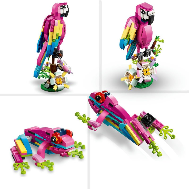 LEGO Creator Exotischer pinkfarbener Papagei