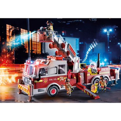 Playmobil City Action Feuerwehr-Fahrzeug: US Tower Ladder