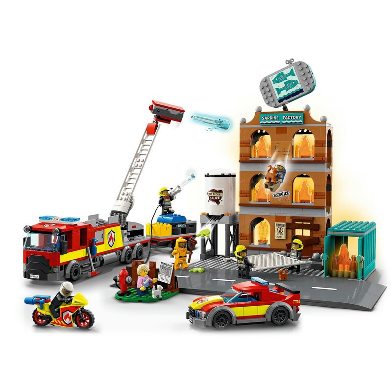 LEGO City Feuerwehreinsatz mit Löschtruppe