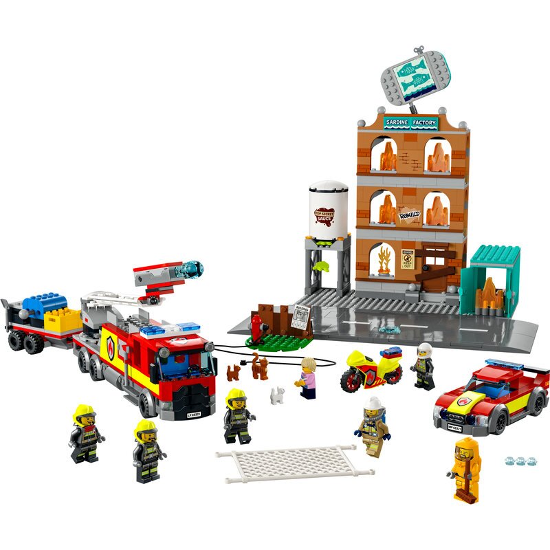 LEGO City Feuerwehreinsatz mit Löschtruppe