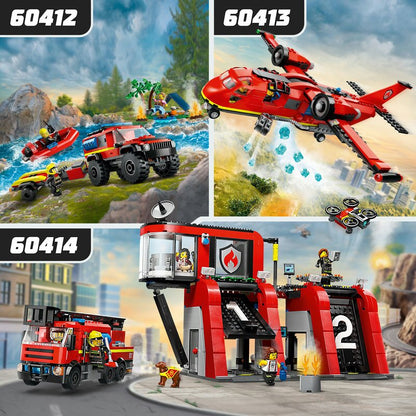 LEGO City Feuerwehrstation mit Drehleiterfahrzeug