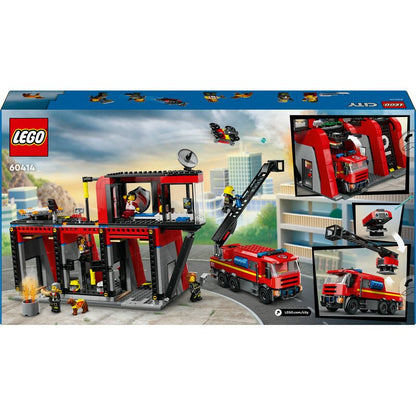 LEGO City Feuerwehrstation mit Drehleiterfahrzeug