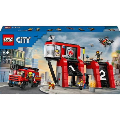 LEGO City Feuerwehrstation mit Drehleiterfahrzeug