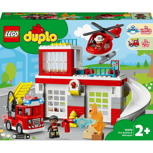 LEGO DUPLO Feuerwehrwache mit Hubschrauber