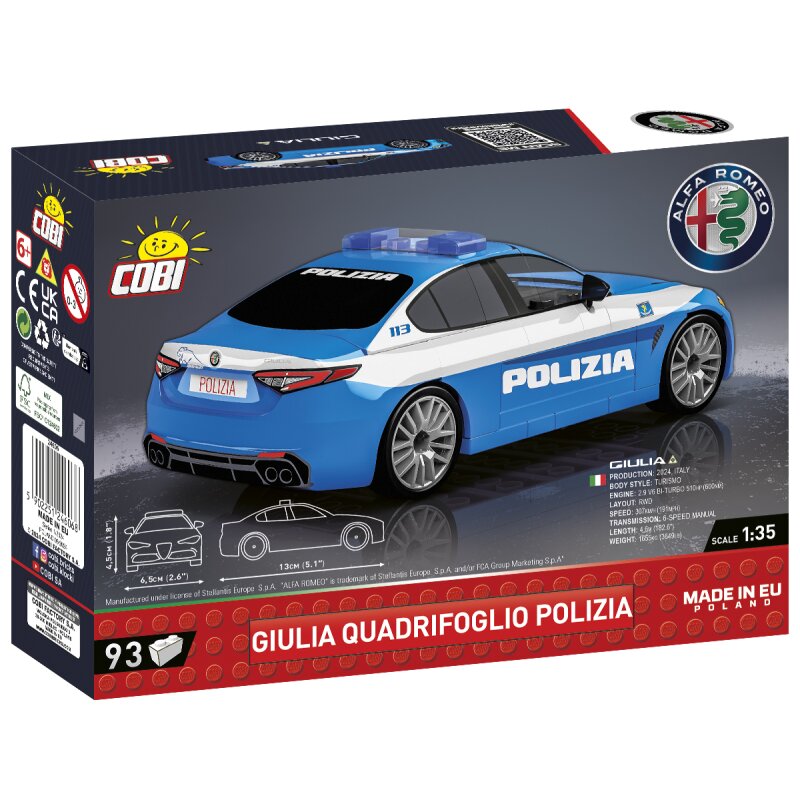 COBI Fahrzeuge Giulia Quadrifoglio Polizia