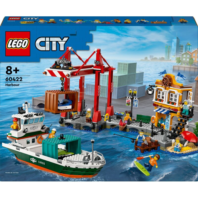 LEGO City Hafen mit Frachtschiff