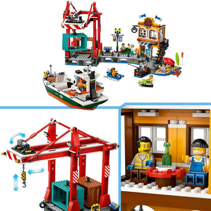 LEGO City Hafen mit Frachtschiff