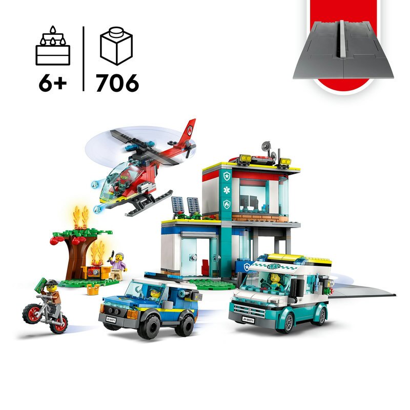 LEGO City Hauptquartier der Rettungsfahrzeuge