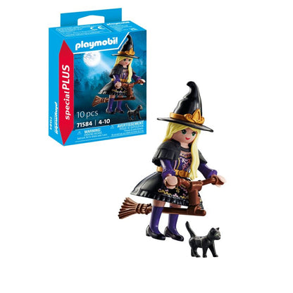 Playmobil Figuren Hexe mit Katze