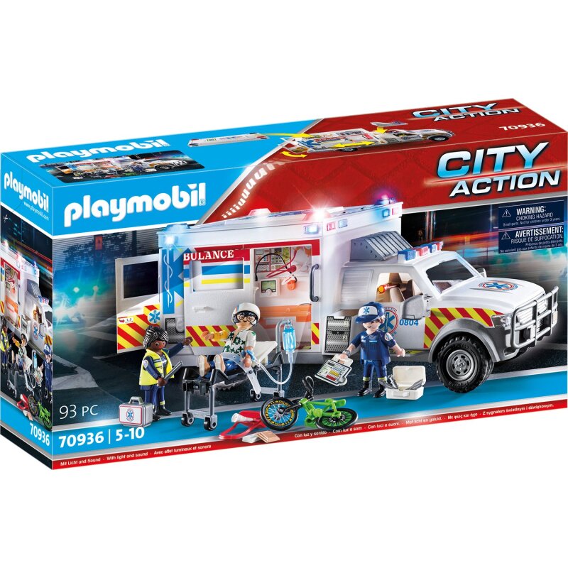 Playmobil City Action Rettungs-Fahrzeug: US Ambulance