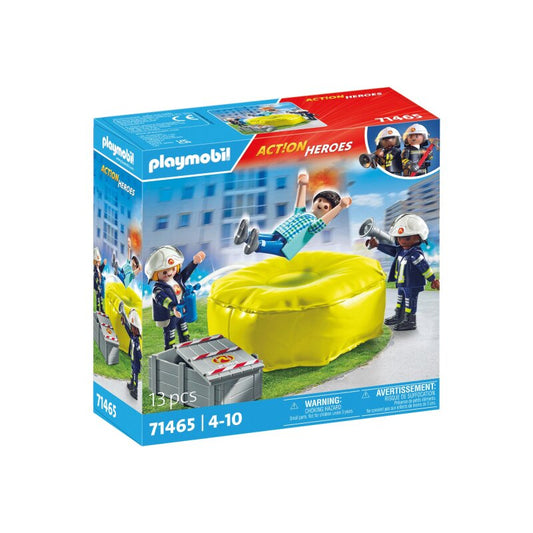 Playmobil Action Heroes Feuerwehrleute mit Luftkissen