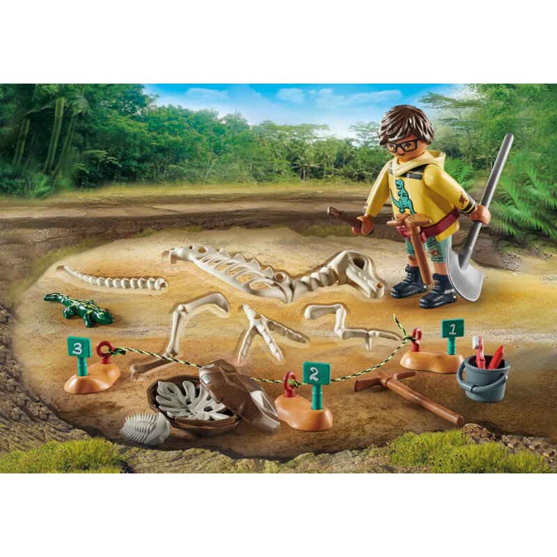 Playmobil Dinos Ausgrabungsstätte mit Dino-Skelett