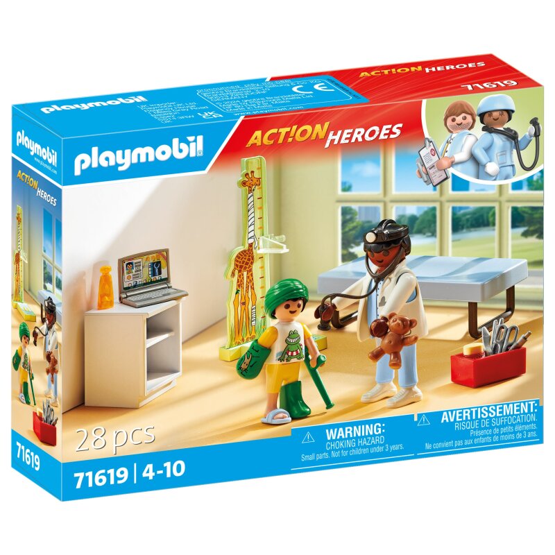 Playmobil Action Heroes Kinderarzt mit Teddybär