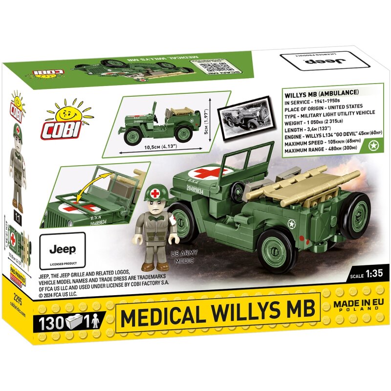 COBI Historical Collection WWII Medical Willys MB