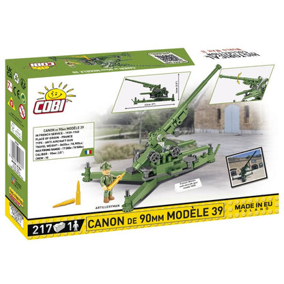 COBI Historical Collection WWII Canon de 90 mm Modele 1939