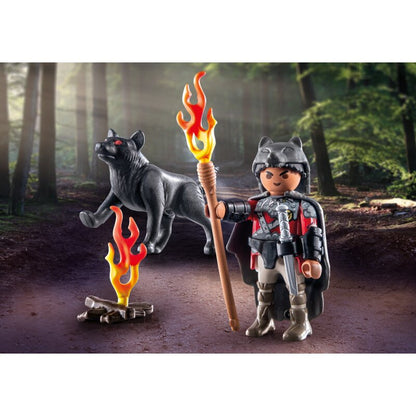 Playmobil Figuren Krieger mit Wolf