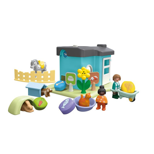 Playmobil 1.2.3: Tierpension mit Futterspender