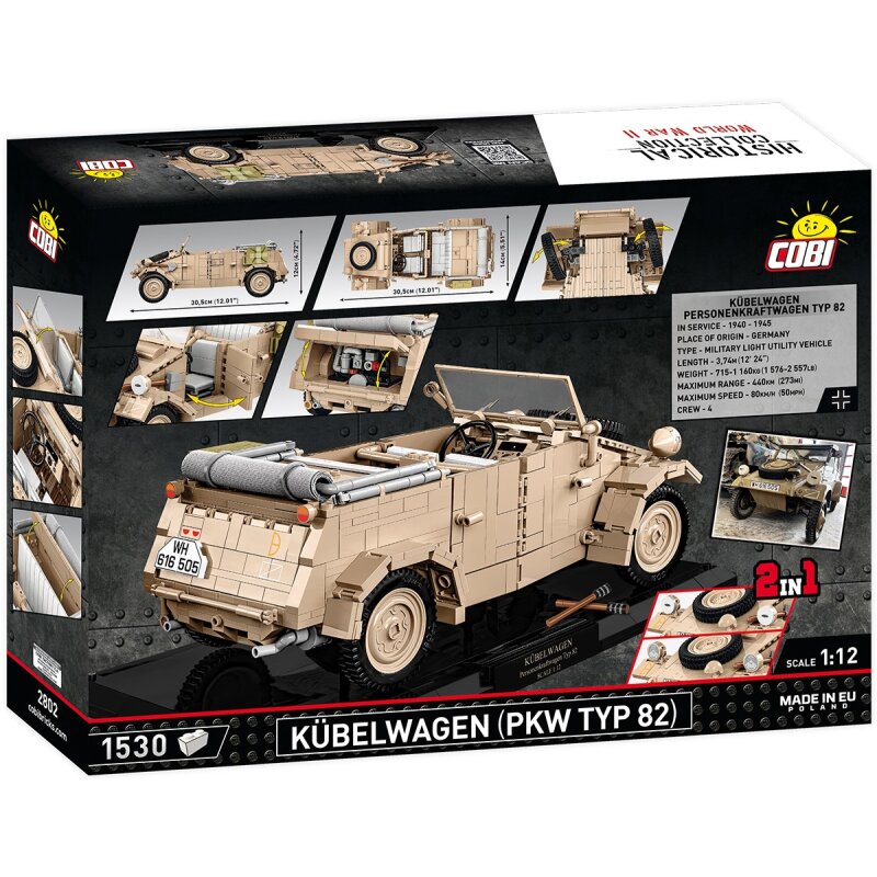 COBI Historical Collection WWII Kübelwagen (PKW Typ 82) Executive Edition