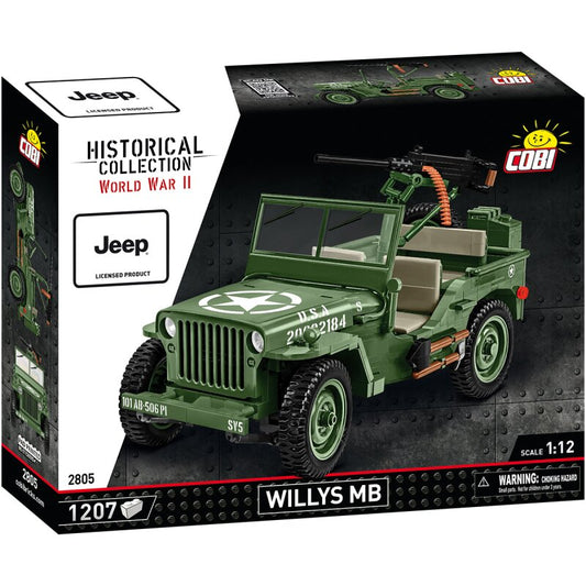 COBI Historical Collection WWll  Willys MB & M2 gun  scale 1:12