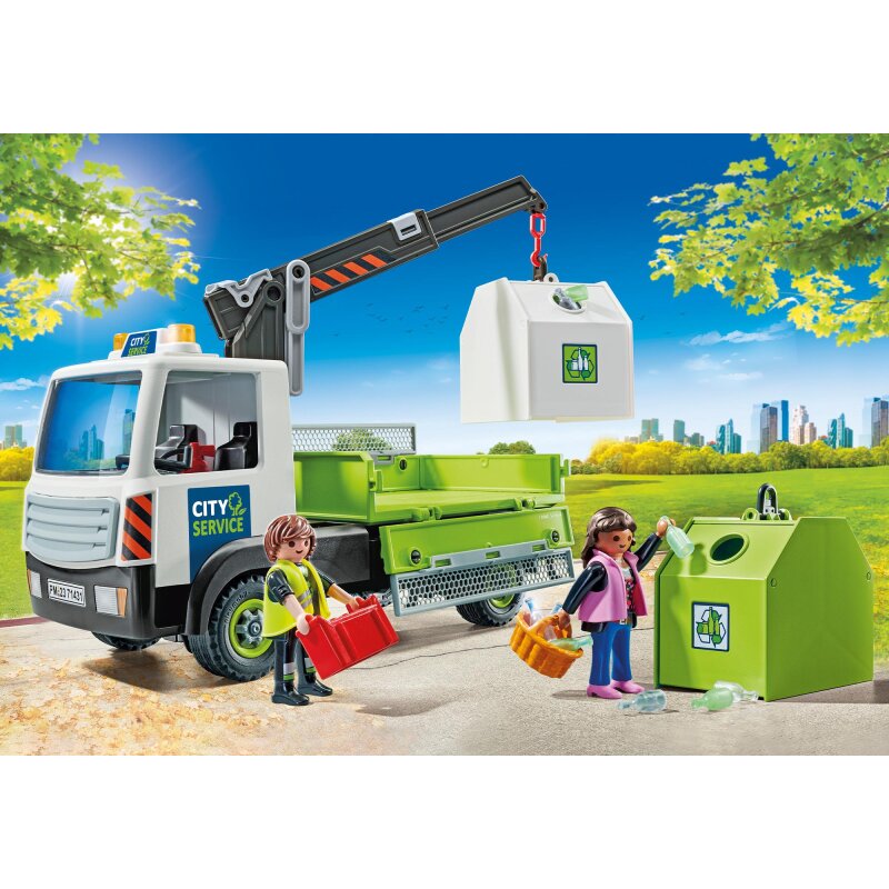 Playmobil City Action Altglas-LKW mit Container