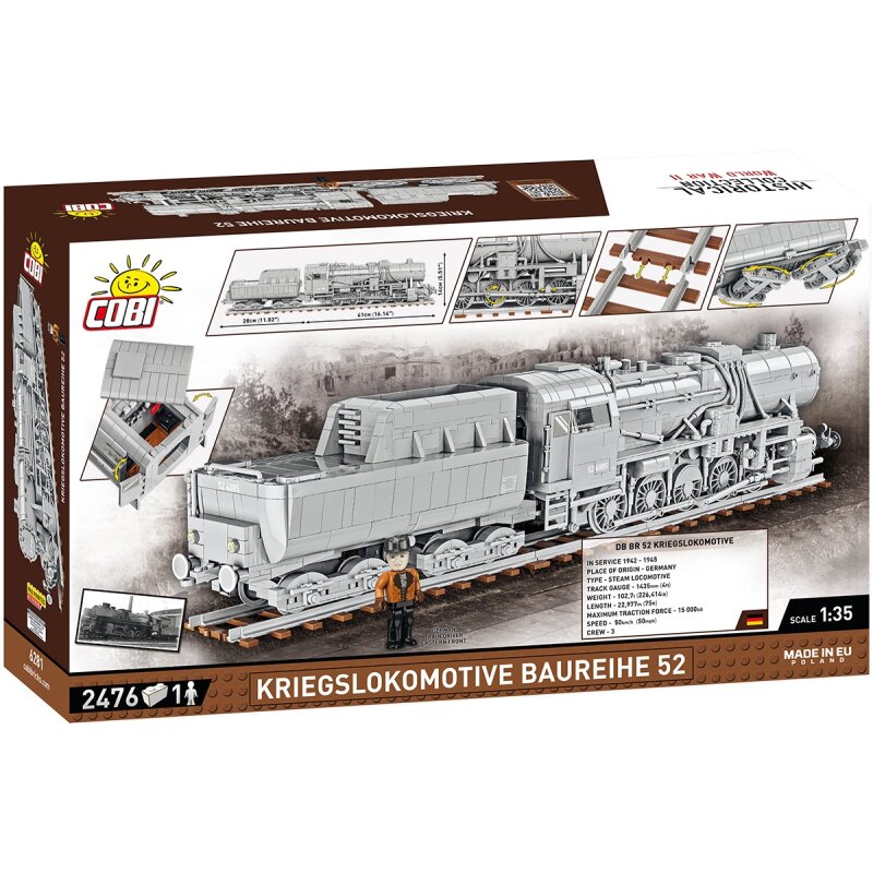 COBI Historical Collection WWII Kriegslokomotive Baureihe 52