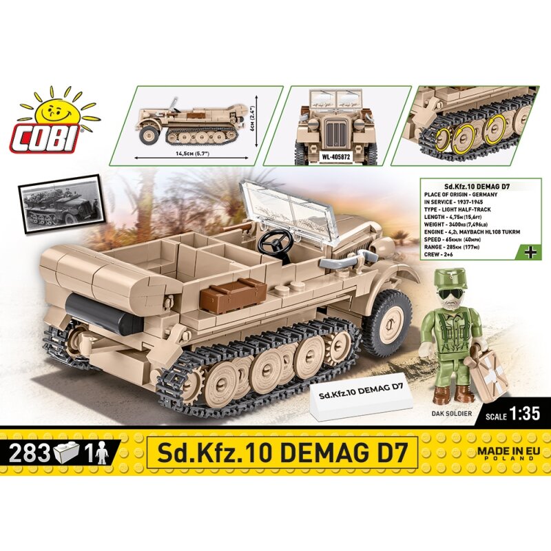 COBI Historical Collection SD.KFZ.10 Demag D7