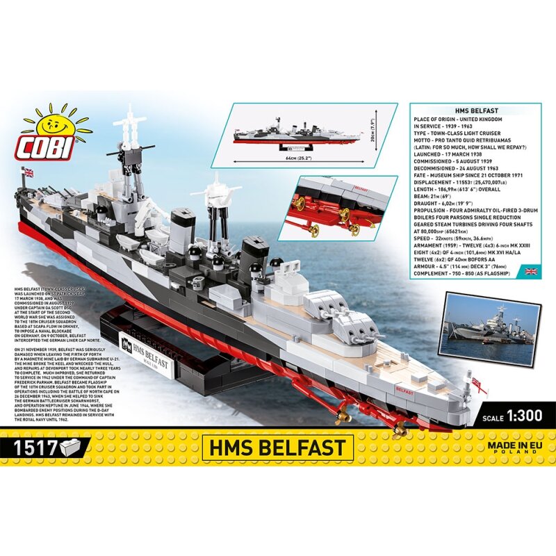 COBI Historical Collection WWII HMS Belfast IWM