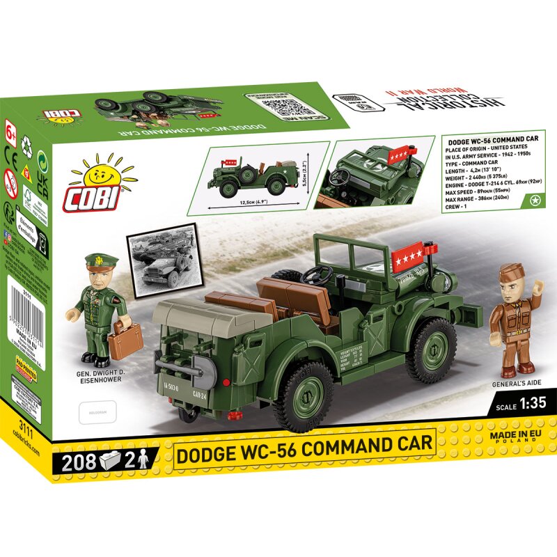 COBI Historical Collection WWII Dodge WC-56 Command Car D-DAY