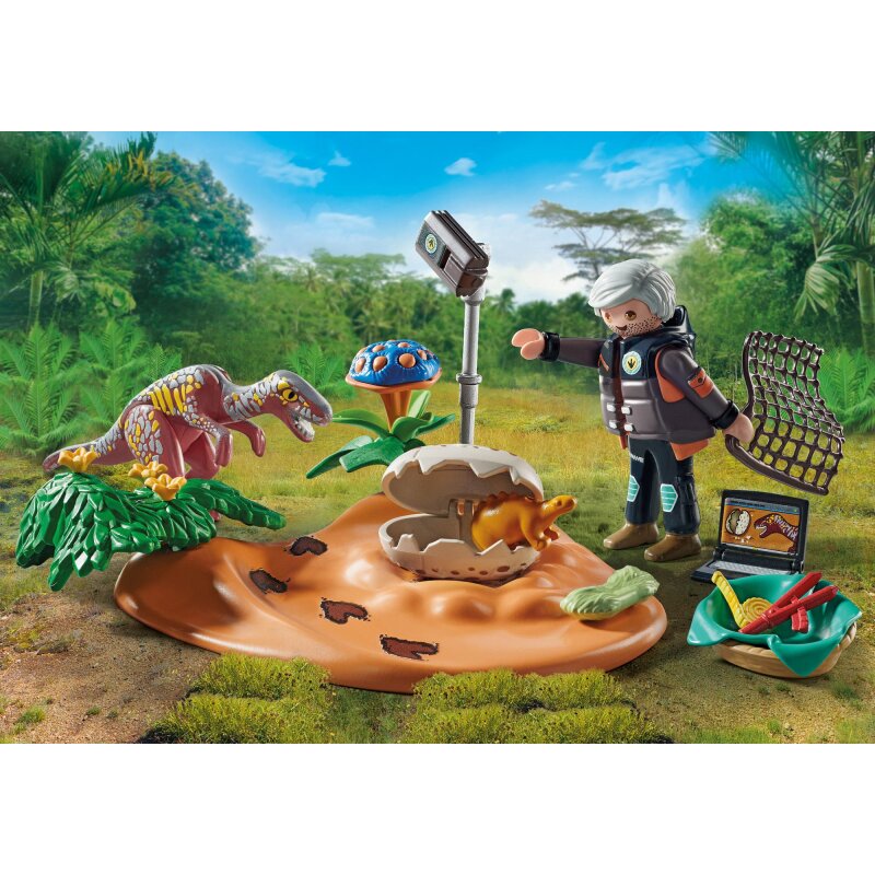 Playmobil Dinos Stegosaurusnest mit Eierdieb