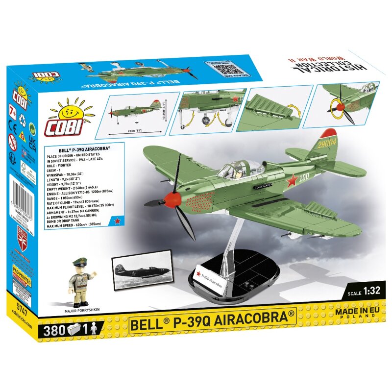 COBI Historical Collection WWII BELL P-39Q Airacobra SOVI