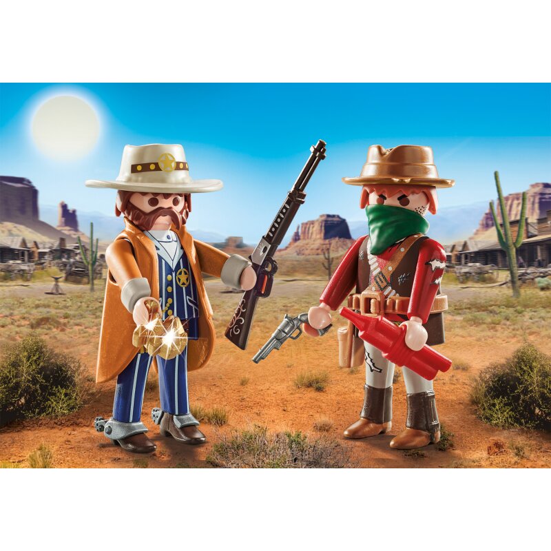 Playmobil Figuren DuoPack Bandit und Sheriff