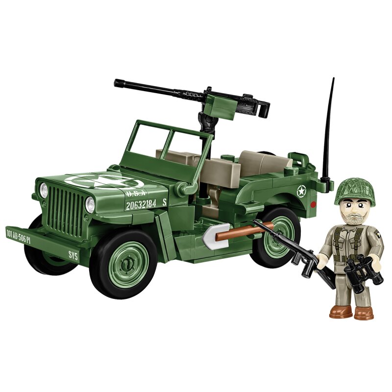 COBI Historical Collection WWll  Willys MB & M2 Gun