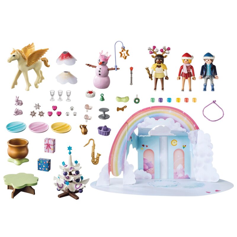 Playmobil Adventskalender Weihnachtsfest unter dem Regenbogen