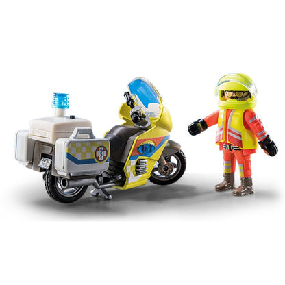 Playmobil City Life Notarzt-Motorrad mit Blinklicht