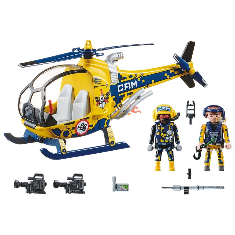 Playmobil Air Stuntshow Filmcrew-Helikopter