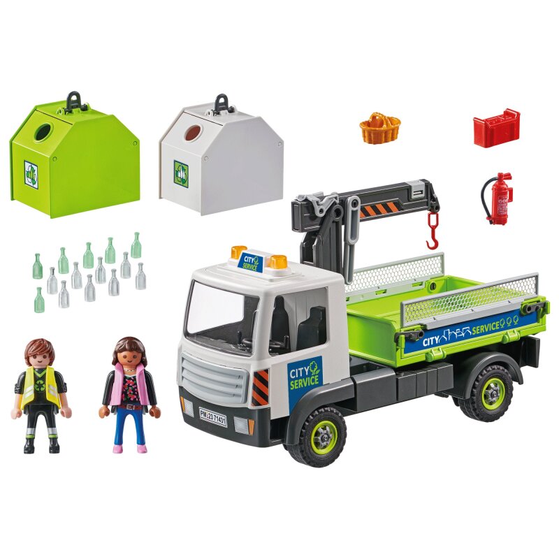 Playmobil City Action Altglas-LKW mit Container