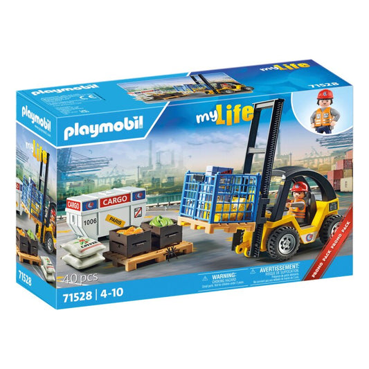 Playmobil my Life Gabelstapler mit Fracht