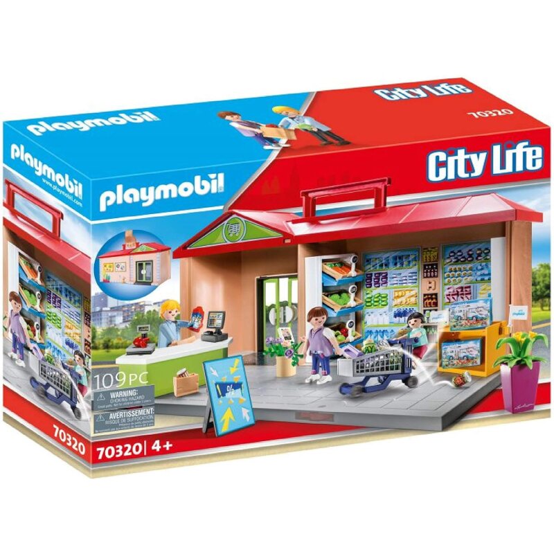 Playmobil City Life Take Along Grocery Store