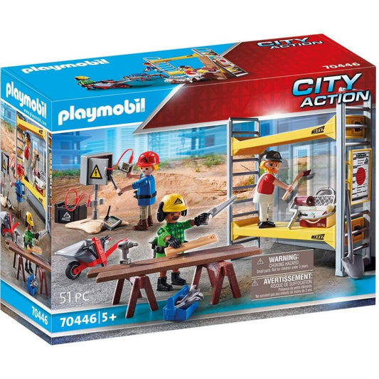 Playmobil City Action Baugerüst mit Handwerkern