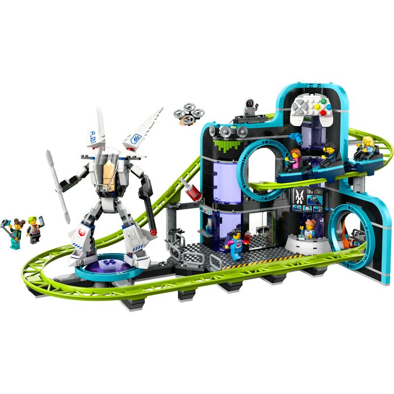 LEGO City Achterbahn mit Roboter-Mech