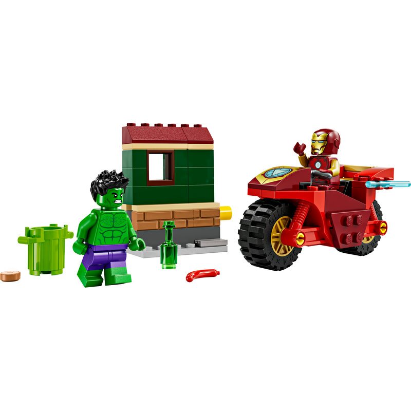 LEGO Marvel Iron Man mit Bike und der Hulk